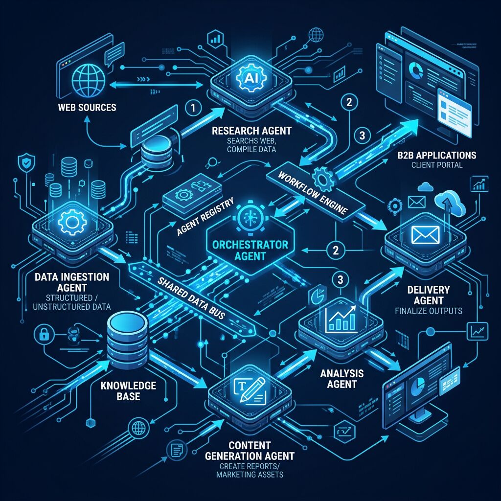 Abstract workflow automation visualization